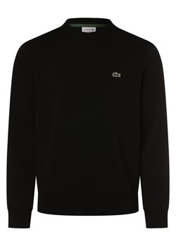 Lacoste Męska bluza nierozpinana Mężczyźni Materiał dresowy czarny jednolity ze sklepu vangraaf w kategorii Bluzy męskie - zdjęcie 173822772