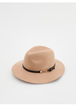 Reserved - Wełniany kapelusz - brązowy ze sklepu Reserved w kategorii Kapelusze damskie - zdjęcie 173823622