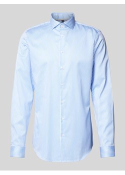 Koszula biznesowa o kroju slim fit z tkaniny two-ply z bardzo długim rękawem ze sklepu Peek&Cloppenburg  w kategorii Koszule męskie - zdjęcie 173824522