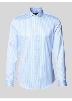 Koszula biznesowa o kroju super slim fit z tkaniny two-ply z kołnierzykiem typu kent ze sklepu Peek&Cloppenburg  w kategorii Koszule męskie - zdjęcie 173824544