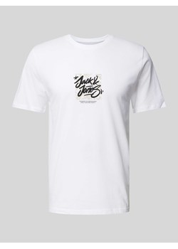 T-shirt z nadrukiem z logo ze sklepu Peek&Cloppenburg  w kategorii T-shirty męskie - zdjęcie 173824603