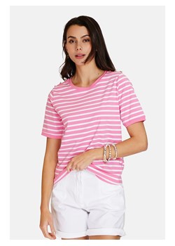 ASSUILI Koszulka w kolorze fuksjowo-białym ze sklepu Limango Polska w kategorii Bluzki damskie - zdjęcie 173824963