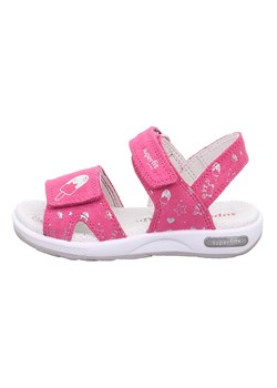 superfit Skórzane sandały w kolorze różowym ze sklepu Limango Polska w kategorii Sandały dziecięce - zdjęcie 173825073