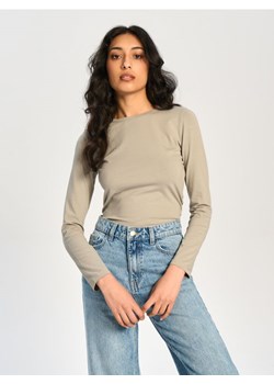 Sinsay - Koszulka z długimi rękawami - szary ze sklepu Sinsay w kategorii Bluzki damskie - zdjęcie 173825823