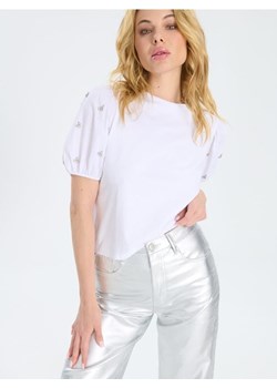 Sinsay - Bluzka z bufkami - biały ze sklepu Sinsay w kategorii Bluzki damskie - zdjęcie 173825881