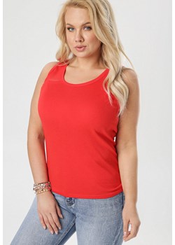 Czerwony Top Cheririel ze sklepu Born2be Odzież w kategorii Bluzki damskie - zdjęcie 173826820