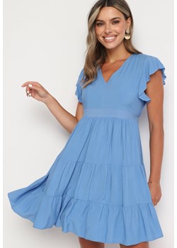 Jasnoniebieska Sukienka Callirea ze sklepu Born2be Odzież w kategorii Sukienki - zdjęcie 173826932