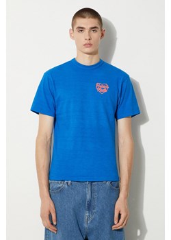 Human Made t-shirt bawełniany Color męski kolor niebieski z nadrukiem HM27CS007 ze sklepu PRM w kategorii T-shirty męskie - zdjęcie 173827291