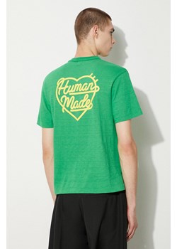 Human Made t-shirt bawełniany Color męski kolor zielony z nadrukiem HM27CS007 ze sklepu PRM w kategorii T-shirty męskie - zdjęcie 173827293