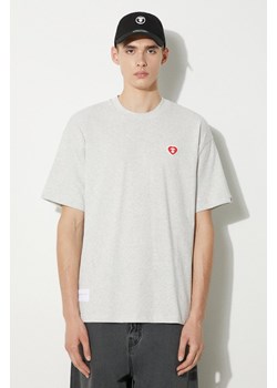 AAPE t-shirt bawełniany Heart Tee męski kolor szary melanżowy AAPTEM1417XAM ze sklepu PRM w kategorii T-shirty męskie - zdjęcie 173827303