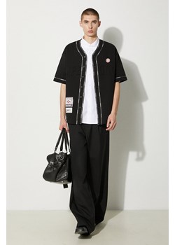 AAPE koszula Fancy Tee kolor czarny regular ze stójką AAPTEM1473XXM ze sklepu PRM w kategorii Koszule męskie - zdjęcie 173827311