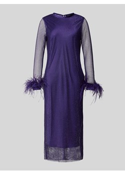 Sukienka z siateczki z piórami ze sklepu Peek&Cloppenburg  w kategorii Sukienki - zdjęcie 173827324