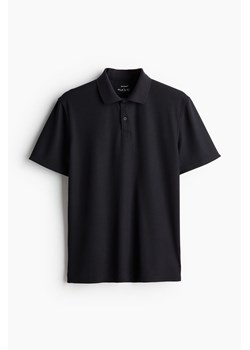H & M - Top treningowy z piki Regular Fit - Czarny ze sklepu H&M w kategorii T-shirty męskie - zdjęcie 173827341