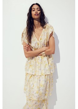 H & M - Sukienka z falbanami - Żółty ze sklepu H&M w kategorii Sukienki - zdjęcie 173827373