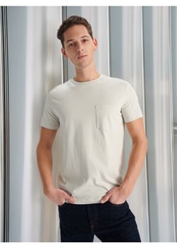 Sinsay - Koszulka - kremowy ze sklepu Sinsay w kategorii T-shirty męskie - zdjęcie 173828744