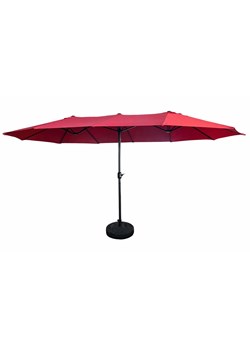 Czerwony potrójny parasol ogrodowy - Heberi ze sklepu Edinos.pl w kategorii Parasole ogrodowe - zdjęcie 173829151