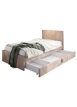 Beżowe łóżko z szufladą na pościel Sorento 8X - 3 rozmiary ze sklepu Edinos.pl w kategorii Łóżka i materace - zdjęcie 173829322