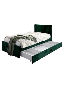 Zielone łóżko z szufladą na pościel Sorento 8X - 3 rozmiary ze sklepu Edinos.pl w kategorii Łóżka i materace - zdjęcie 173829353