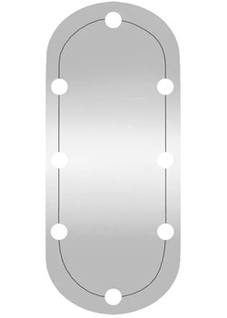 Lustro owalne z lampkami LED 60x30 cm Z4-A39 ze sklepu Edinos.pl w kategorii Lustra - zdjęcie 173829391