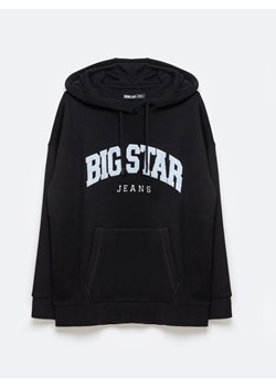 Bluza damska z kapturem z logo BIG STAR czarna Rubialsa 906 ze sklepu Big Star w kategorii Bluzy damskie - zdjęcie 173831241