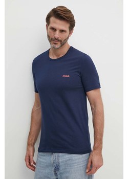 HUGO t-shirt bawełniany 3 - pack 3-pack męski z nadrukiem ze sklepu ANSWEAR.com w kategorii T-shirty męskie - zdjęcie 173831884