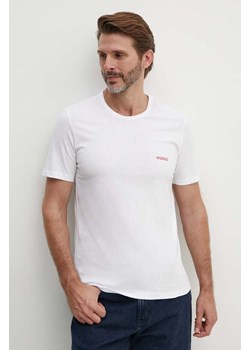 HUGO t-shirt bawełniany 3 - pack 3-pack męski z nadrukiem ze sklepu ANSWEAR.com w kategorii T-shirty męskie - zdjęcie 173831892