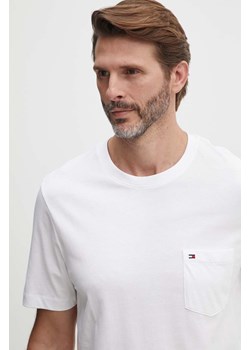 Tommy Hilfiger t-shirt bawełniany męski kolor biały gładki MW0MW36220 ze sklepu ANSWEAR.com w kategorii T-shirty męskie - zdjęcie 173832400