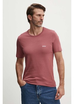 BOSS t-shirt bawełniany 3-pack męski gładki 50517858 ze sklepu ANSWEAR.com w kategorii T-shirty męskie - zdjęcie 173832444
