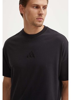 adidas t-shirt bawełniany All SZN męski kolor czarny z aplikacją IY4150 ze sklepu ANSWEAR.com w kategorii T-shirty męskie - zdjęcie 173832512