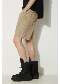 AAPE szorty jeansowe męskie kolor beżowy AAPSPMA670XXM ze sklepu PRM w kategorii Spodenki męskie - zdjęcie 173833113