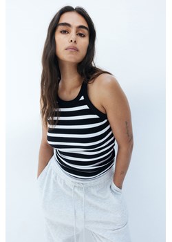 H & M - Koszulka w prążki - Czarny ze sklepu H&M w kategorii Bluzki damskie - zdjęcie 173833222