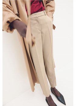 H & M - Spodnie cygaretki - Beżowy ze sklepu H&M w kategorii Spodnie damskie - zdjęcie 173833224