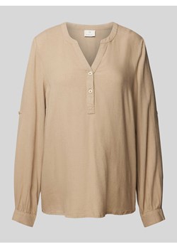 Bluzka z krótką listwą guzikową model ‘milia’ ze sklepu Peek&Cloppenburg  w kategorii Bluzki damskie - zdjęcie 173833311