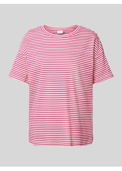 T-shirt z prążkowaniem model ‘JADA’ ze sklepu Peek&Cloppenburg  w kategorii Bluzki damskie - zdjęcie 173833312