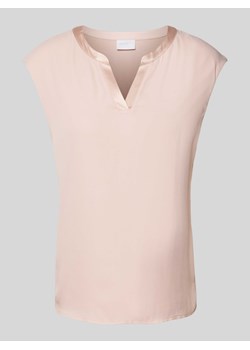 Top bluzkowy z kołnierzem z lamówką ze sklepu Peek&Cloppenburg  w kategorii Bluzki damskie - zdjęcie 173833623