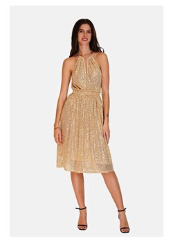 ASSUILI Sukienka cekinowa w kolorze złotym ze sklepu Limango Polska w kategorii Sukienki - zdjęcie 173834192