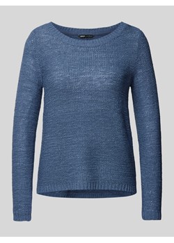 Sweter z dzianiny z okrągłym dekoltem model ‘GEENA’ ze sklepu Peek&Cloppenburg  w kategorii Swetry damskie - zdjęcie 173836814