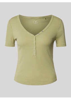 T-shirt z dekoltem w serek model ‘Serafino’ ze sklepu Peek&Cloppenburg  w kategorii Bluzki damskie - zdjęcie 173836823