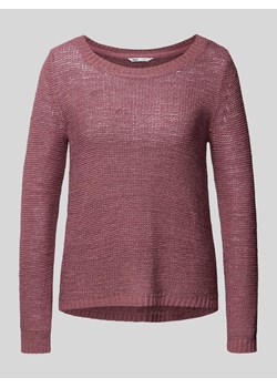 Sweter z dzianiny z okrągłym dekoltem model ‘GEENA’ ze sklepu Peek&Cloppenburg  w kategorii Swetry damskie - zdjęcie 173836863