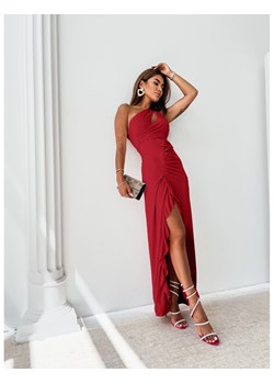 Maxi sukienka na jedno ramię CAITLYN - czerwona ze sklepu magmac.pl w kategorii Sukienki - zdjęcie 173837432