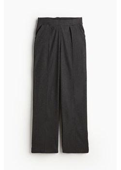 H & M - Eleganckie spodnie z wysoką talią - Szary ze sklepu H&M w kategorii Spodnie damskie - zdjęcie 173837540