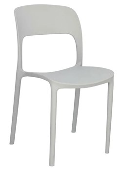 Szare minimalistyczne krzesło sztaplowane L1-N20 - id: 3617 - marki Elior - 173837763 Szare minimalistyczne krzesło sztaplowane L1-N20 ze sklepu Edinos.pl w kategorii Dom - zdjęcie 173837763
