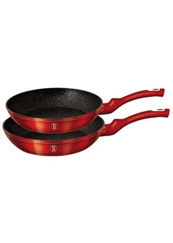 Dwie aluminiowe patelnie na indukcję K1-L91 ze sklepu Edinos.pl w kategorii Naczynia - zdjęcie 173837920