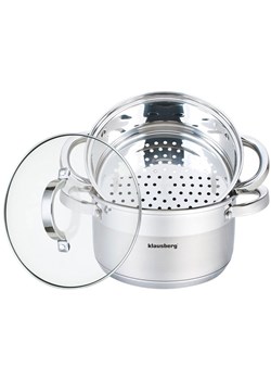 Garnki do gotowania na parze 3 elementy 18cm M6-S35 ze sklepu Edinos.pl w kategorii Garnki - zdjęcie 173837942