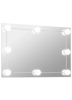 Prostokątne wiszące lustro LED 60x40 cm C6-R02 ze sklepu Edinos.pl w kategorii Lustra - zdjęcie 173838202
