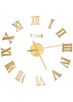 Złoty ścienny zegar z rzymskimi cyframi 100 cm - Roraz 5X ze sklepu Edinos.pl w kategorii Zegary - zdjęcie 173838263