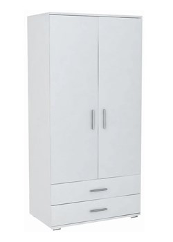 Biała szafa z uchylnymi drzwiami - Kapi 3X ze sklepu Edinos.pl w kategorii Szafy - zdjęcie 173838330