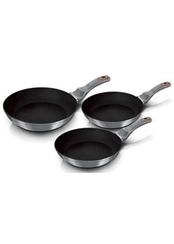 3 aluminiowe patelnie na każdy typ kuchenki A3-F75 ze sklepu Edinos.pl w kategorii Naczynia - zdjęcie 173838460