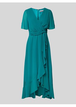 Sukienka koktajlowa o długości do kolan z dołem obszytym falbaną ze sklepu Peek&Cloppenburg  w kategorii Sukienki - zdjęcie 173838613