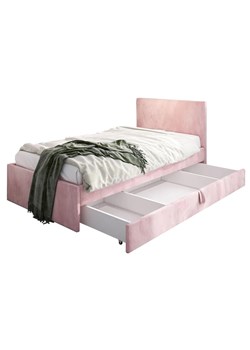 Różowe welwetowe łóżko dziewczęce Sorento 8X - 3 rozmiary ze sklepu Edinos.pl w kategorii Łóżka i materace - zdjęcie 173839953